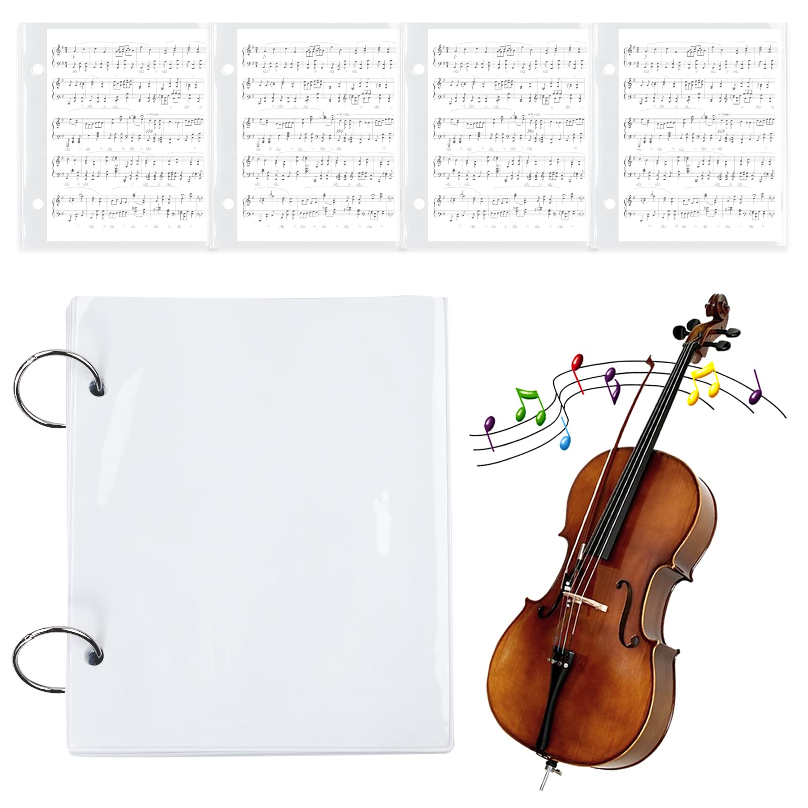 Buy 14 Pieces Flip Folder Window Flip Folio Marching Band Music File