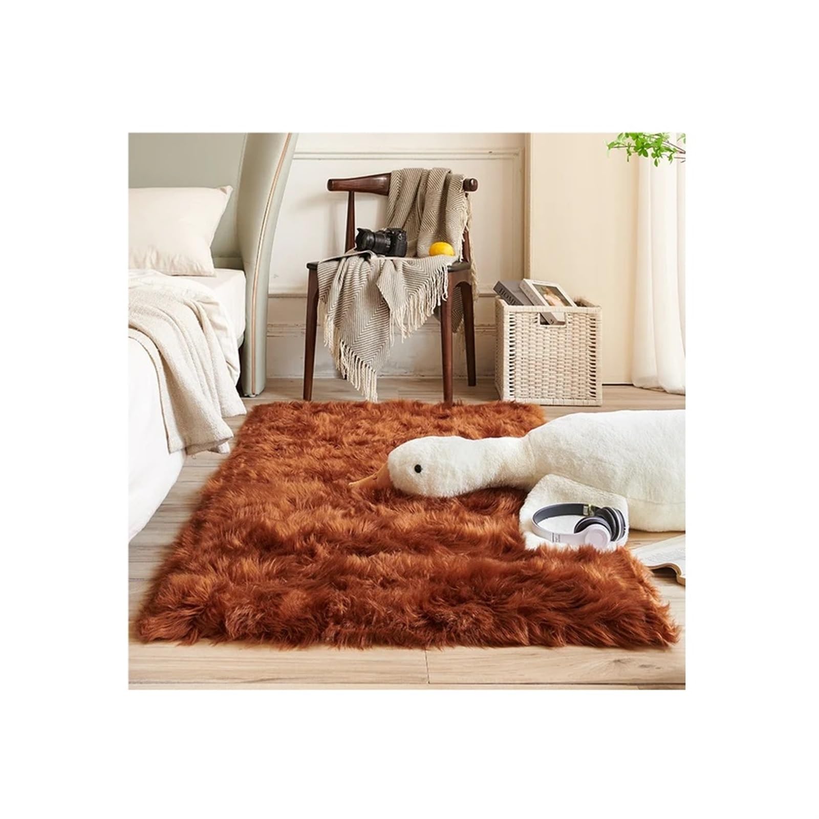 Tapis en peluche de qualité supérieure doux et moquette de chevet