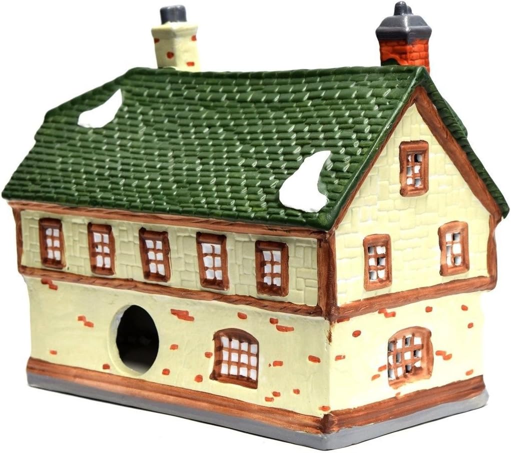 Green Porcelain Figurine Cafe Tabletop Classic Scrooge Holiday All Seasons All Tabletop Figurine Sculpture