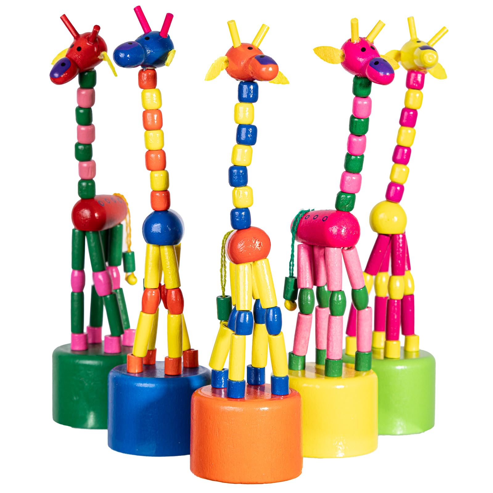 Amazon.com: Finger Puppets, Wooden Cute Colorful Cartoon Puppets