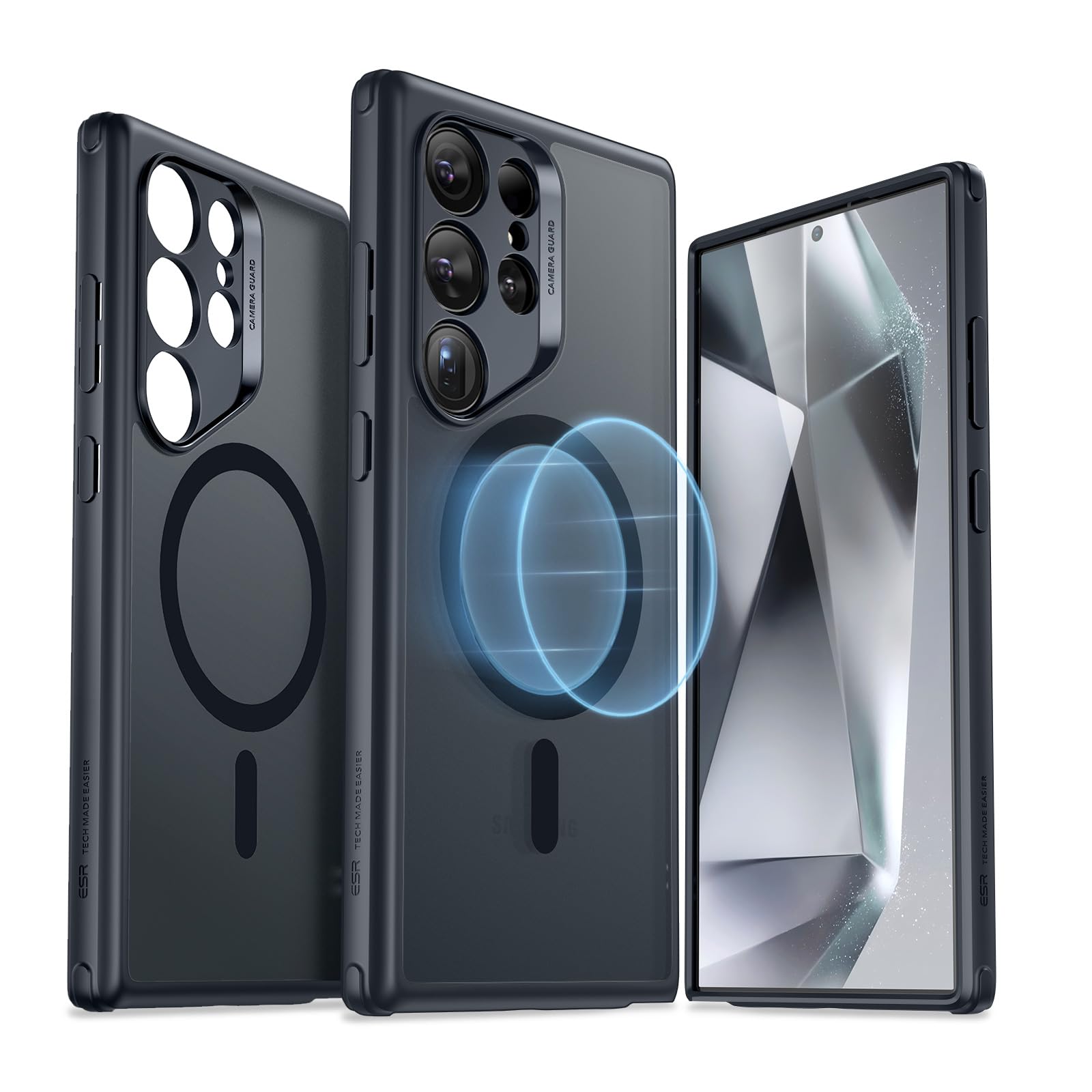 ESR for Samsung S24 Ultra Case, Compatible with MagSafe, Magnetic Case for Samsung Galaxy S24 Ultra, Military-Grade Protection, TPU, Yellowing Resistant, Classic Series, Frosted Black (B0CMCLGHGW) Amazon Price History, Amazon Price Tracker