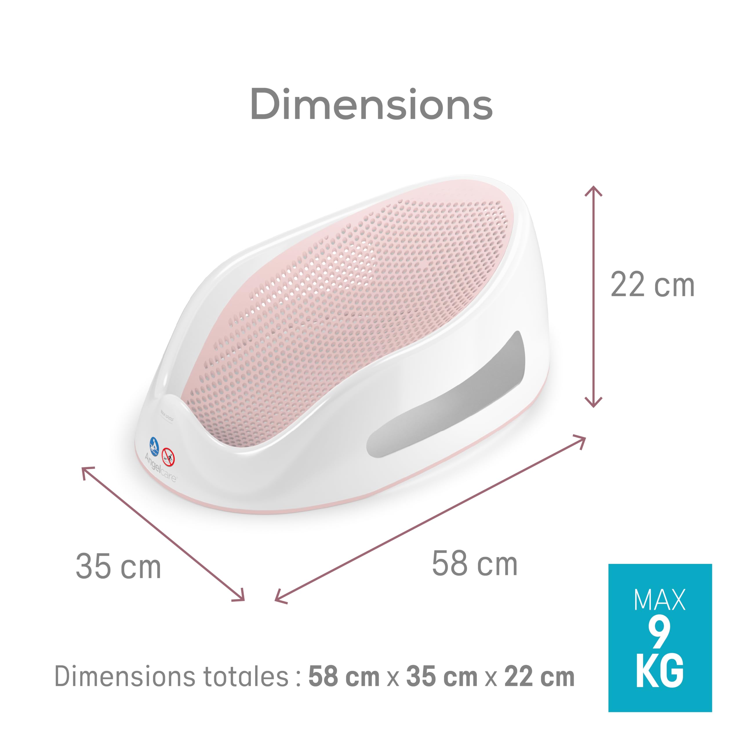 Babyhome et Bellemont Angelcare Transat de Bain Blanc