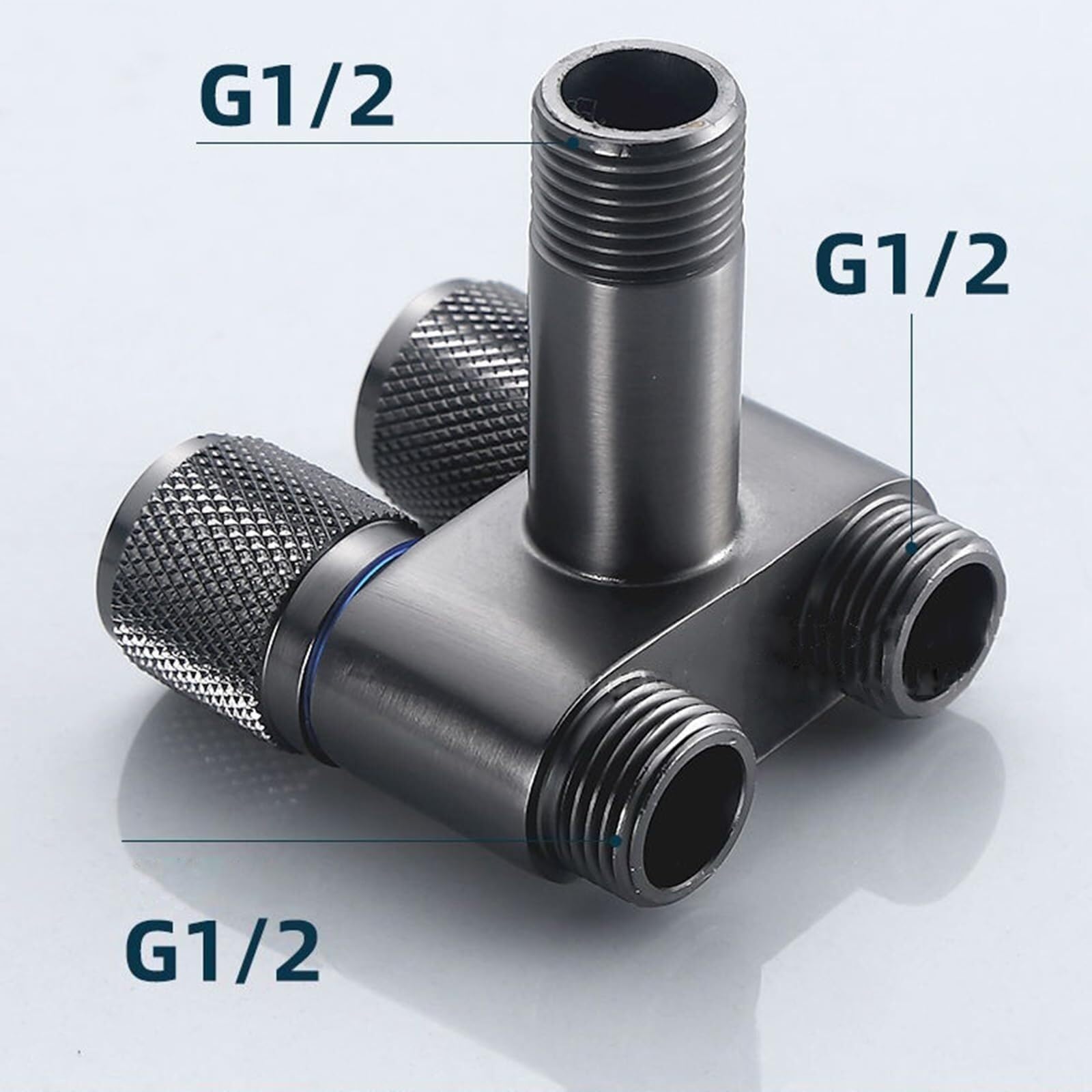 Inless - Set per bidet con doccetta in acciaio da parete, valvola a soffitto G1/2" con tubo flessibile, sistema doccia per una maggiore igiene