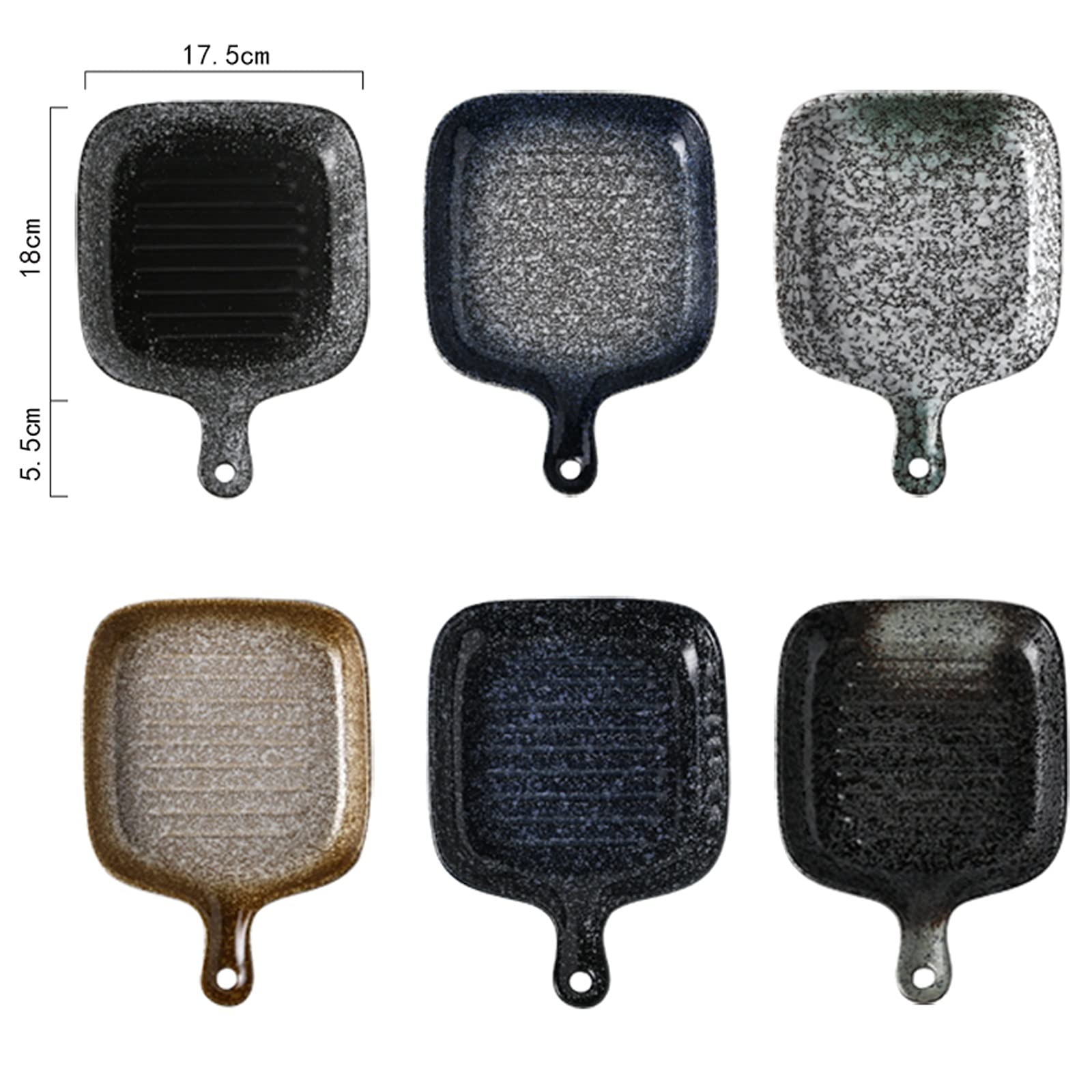 Teglie per Lasagne, Teglia da Forno in Ceramica - Teglia for Lasagne Quadrata, for Cottura e Servizio in gres, 9,3 x 6,9 Pollici