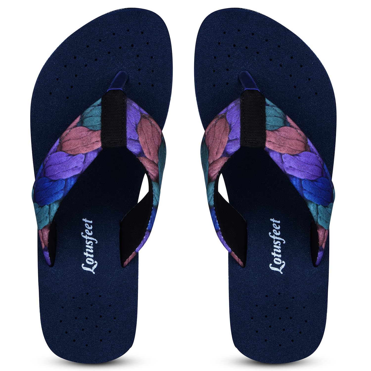 Lotusfeet EXTRA SOFT Slipper Orthopaedic Care & Diabetic Super soft Comfortable Doctor Recommended Slipper Lightweight Flip-Flop Trendy Flat Chappal Indoor&Outdoor Slipper for Womens 37 Euro Navy (B0DFMN1JZ4) Amazon Price History, Amazon Price Tracker