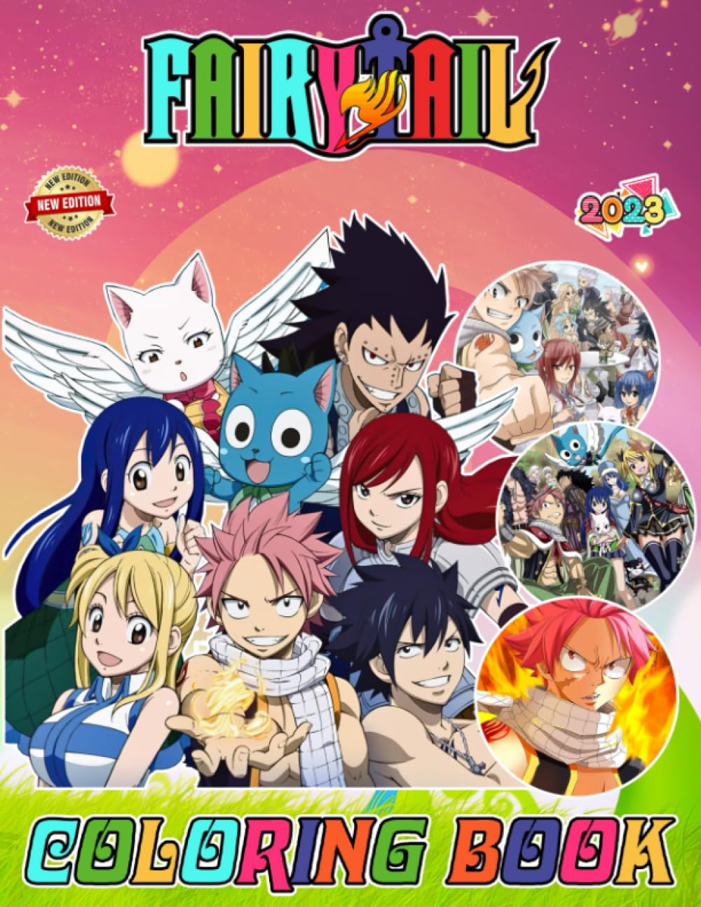 Fai.ry Ta.il Coloring Book for Fan Men Teen Women Kid: A Jumbo Colouring for Kids Ages 4-7,8-12, Girls, and Adults | With +50 High Quality Coloring ... Office, Home, School, Event | 8.5 x 11 inch