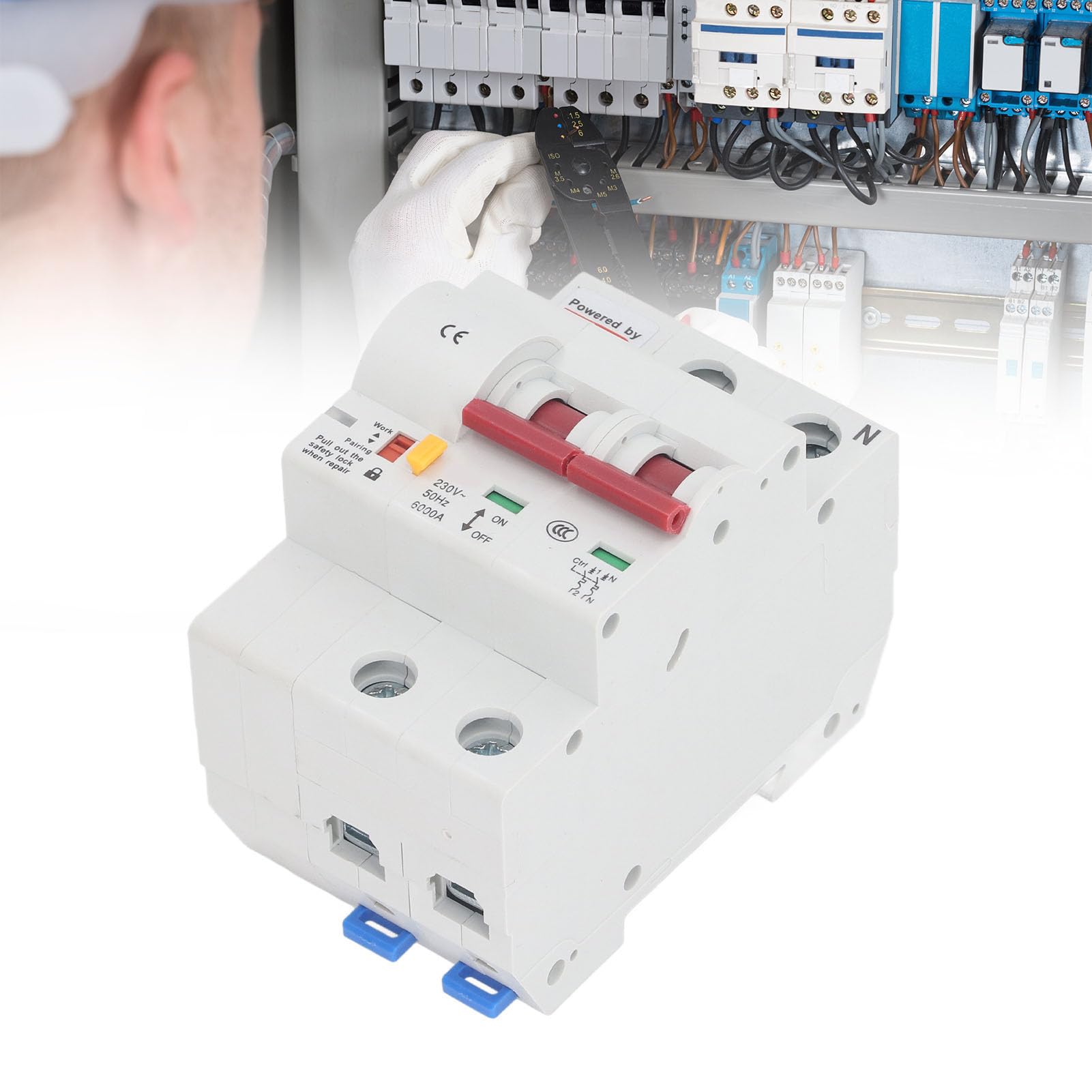 Interruptor Automático WiFi 230V 2 Polos, Reconexión Automática,