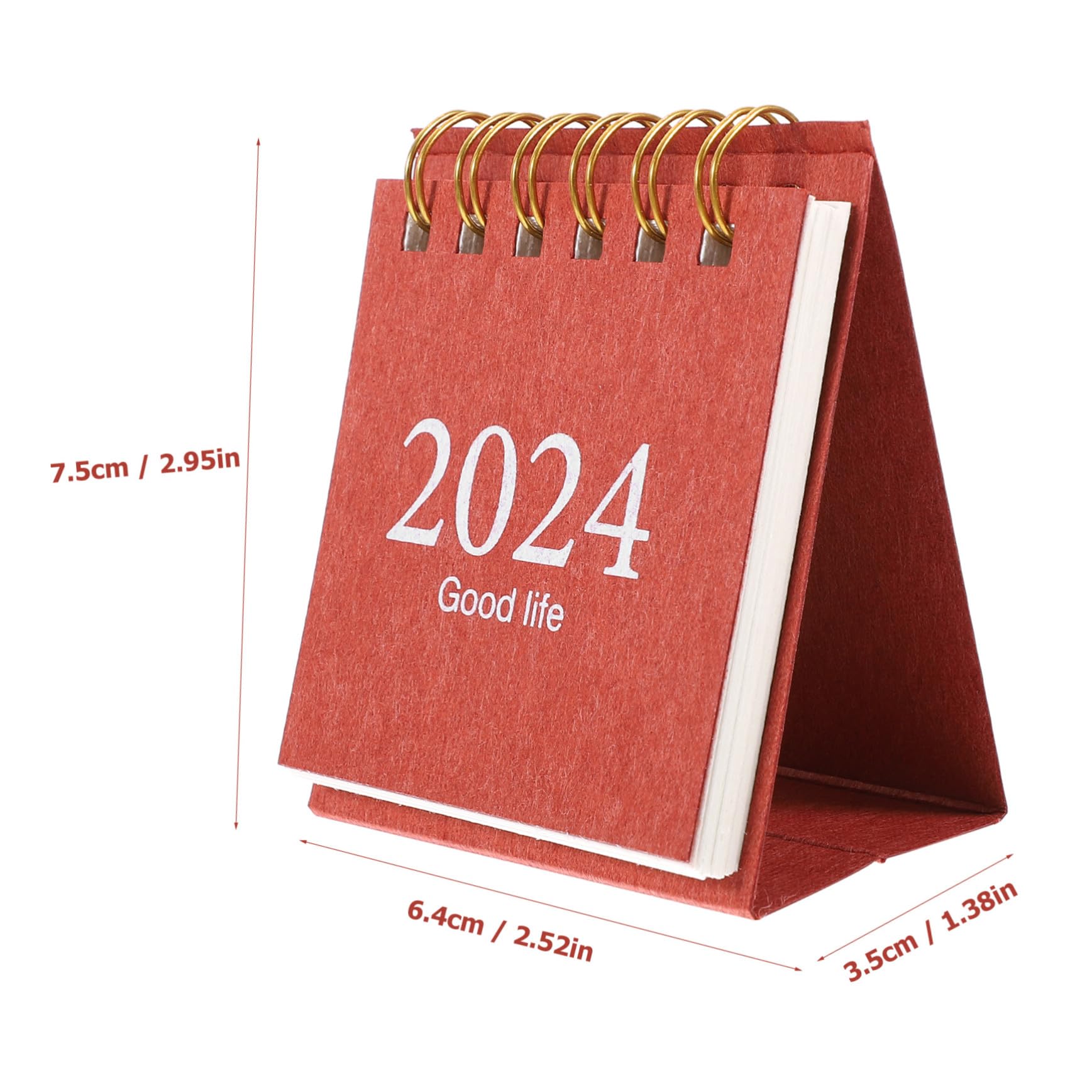Calendario da Tavolo Piccolo con Rilegatura Spirale Planner Mensile per Ufficio e Casa Calendario da Scrivania Compatto con Spessa per Organizzazione Efficiente