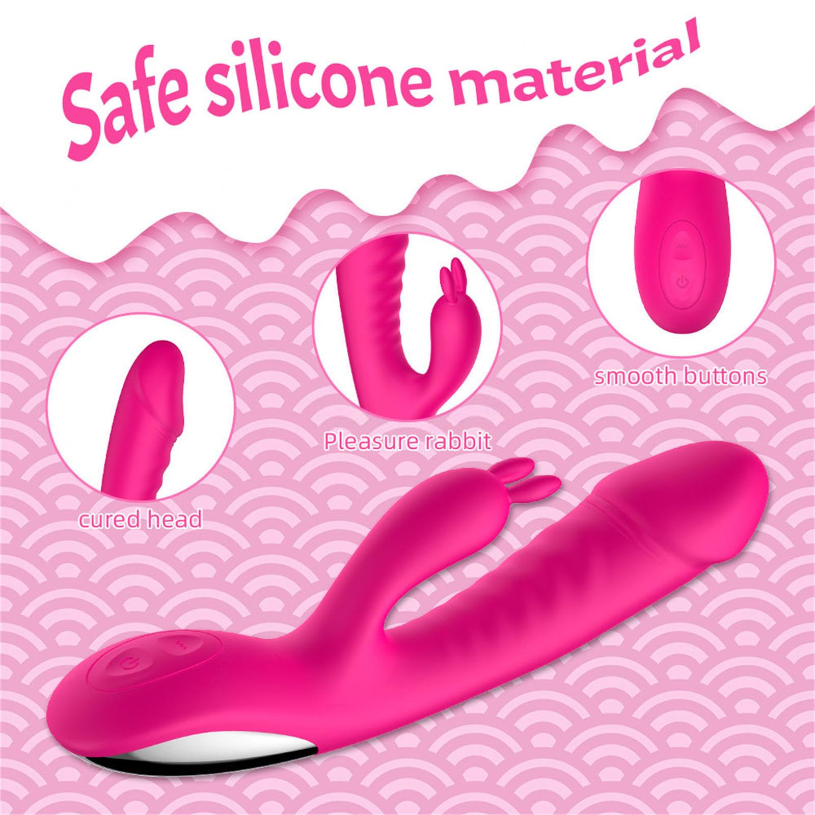 Vibratore G Spot Erotica Dildo Stimolatore Clitorideo Vibratore Massaggio punto G Dildo Vibratori Clitoride Stimolazione Del Punto G,Pink