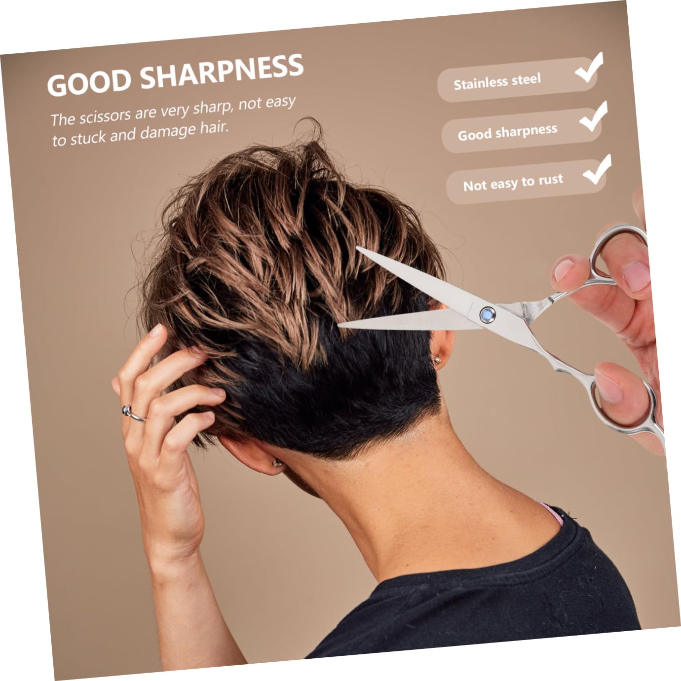 2pièces Lot De Ciseaux De Coiffure Pour Gaucher Acier Inoxydable Outils De Coupe Plat Dents De Tondeuses Pour Cheveux