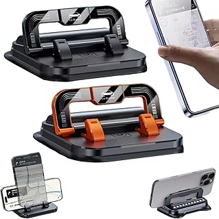 車載電話ホルダー 360度回転 強力な吸盤付き車載電話マウント 視野角調整可能 カーナビゲーション 車内ダッシュボード用 あらゆる電話と車種に対応 滑り止め