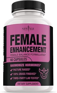 NEW AGE Beef Organ Supplement for Women – Supports Hormone Balance, Energy & Wellness – Pasture Raised Superfood – Liver, Heart, Kidney, Uterine Tissue – Ovary, Uterus, Fallopian Female Support -60