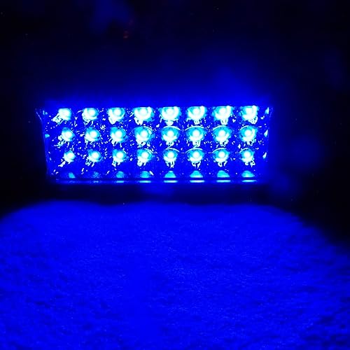 Miniatura 5 de AUXMOTEC Lámpara LED azul para decoración de trabajo de conducción de luz de neón de 7 pulgadas, 36 W, luces antiniebla, 12 V, 24 V, iluminación