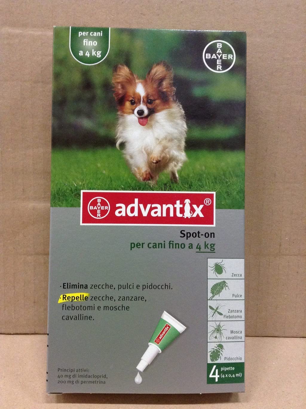 advantix Pot-ON Cani Fino a 4 kg - Offerta 3 Confezioni