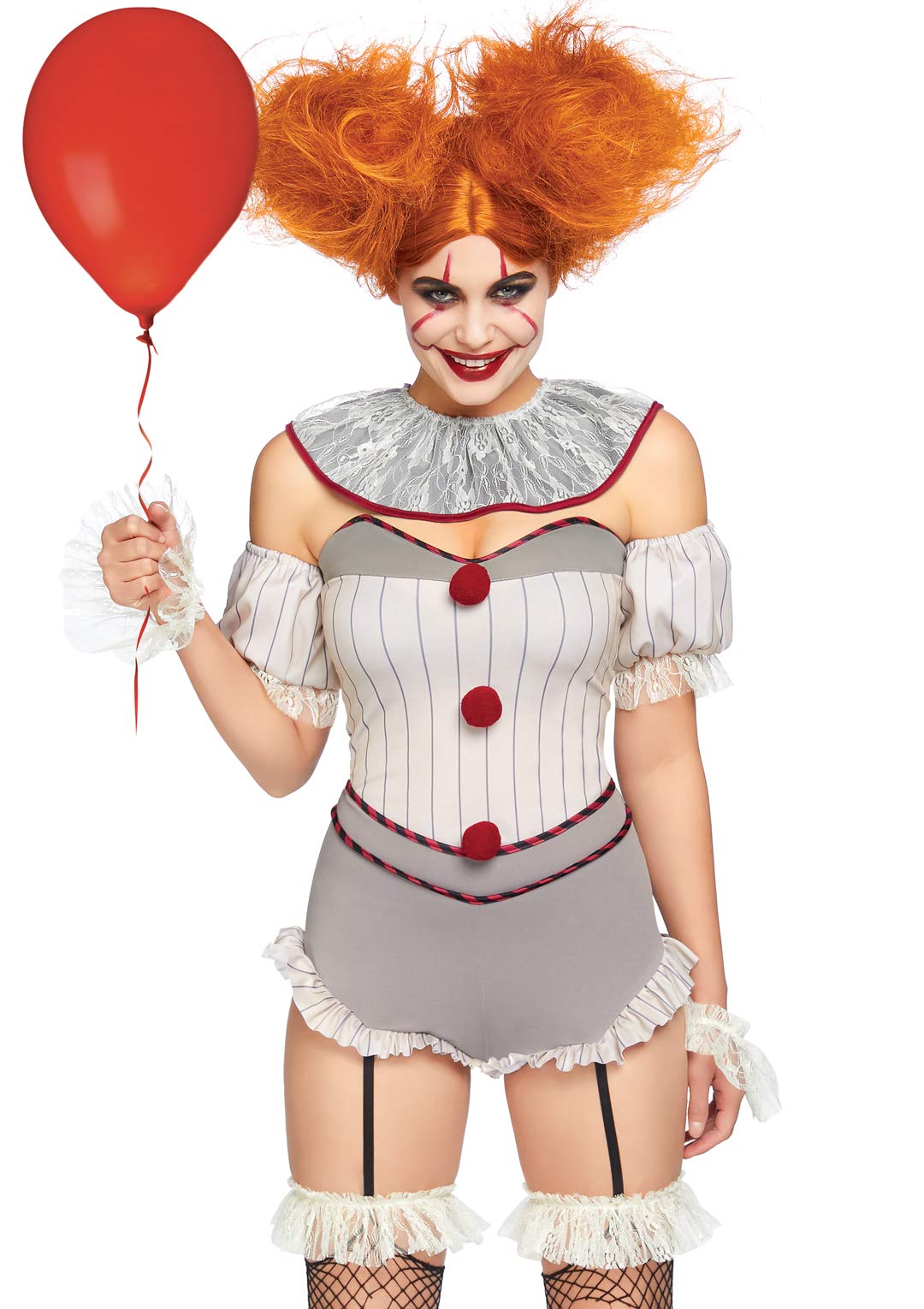 Leg Avenue Women's 4 Pc Killer Sewer Clown Costume