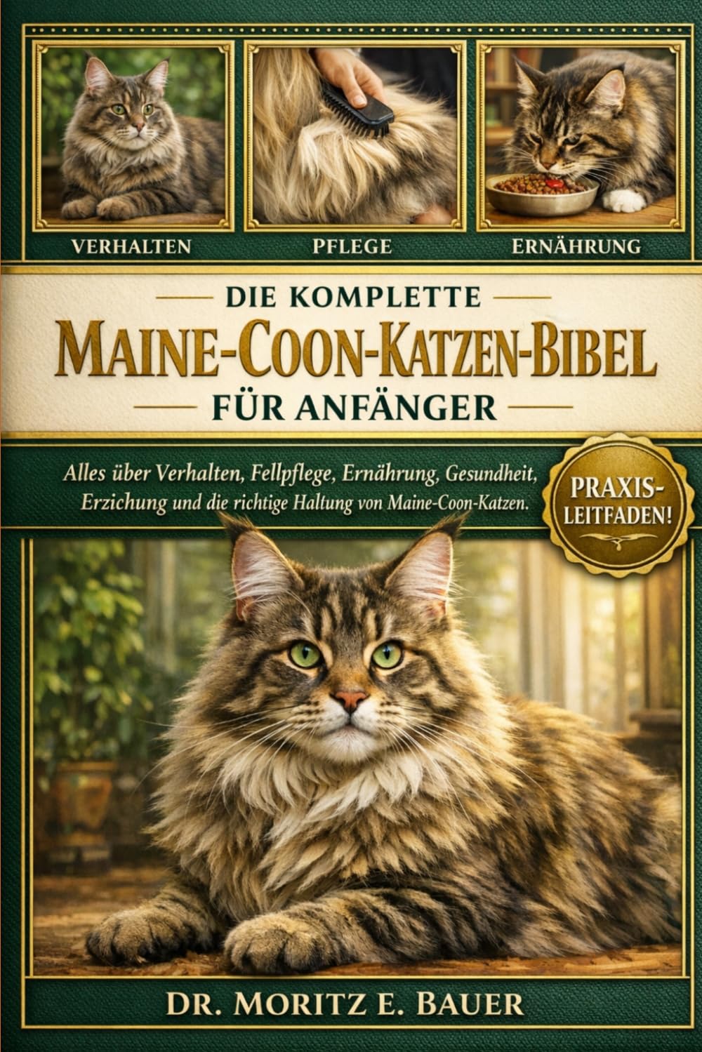 DIE KOMPLETTE MAINE-COO-KATZENBIBEL FÜR ANFÄNGER: Alles, was Sie über Maine-Coon-Katzen wissen müssen : Verhalten, Fellpflege, Ernährung, Gesundheit, ... Pflegeroutinen für Anfänger und Liebhaber.
