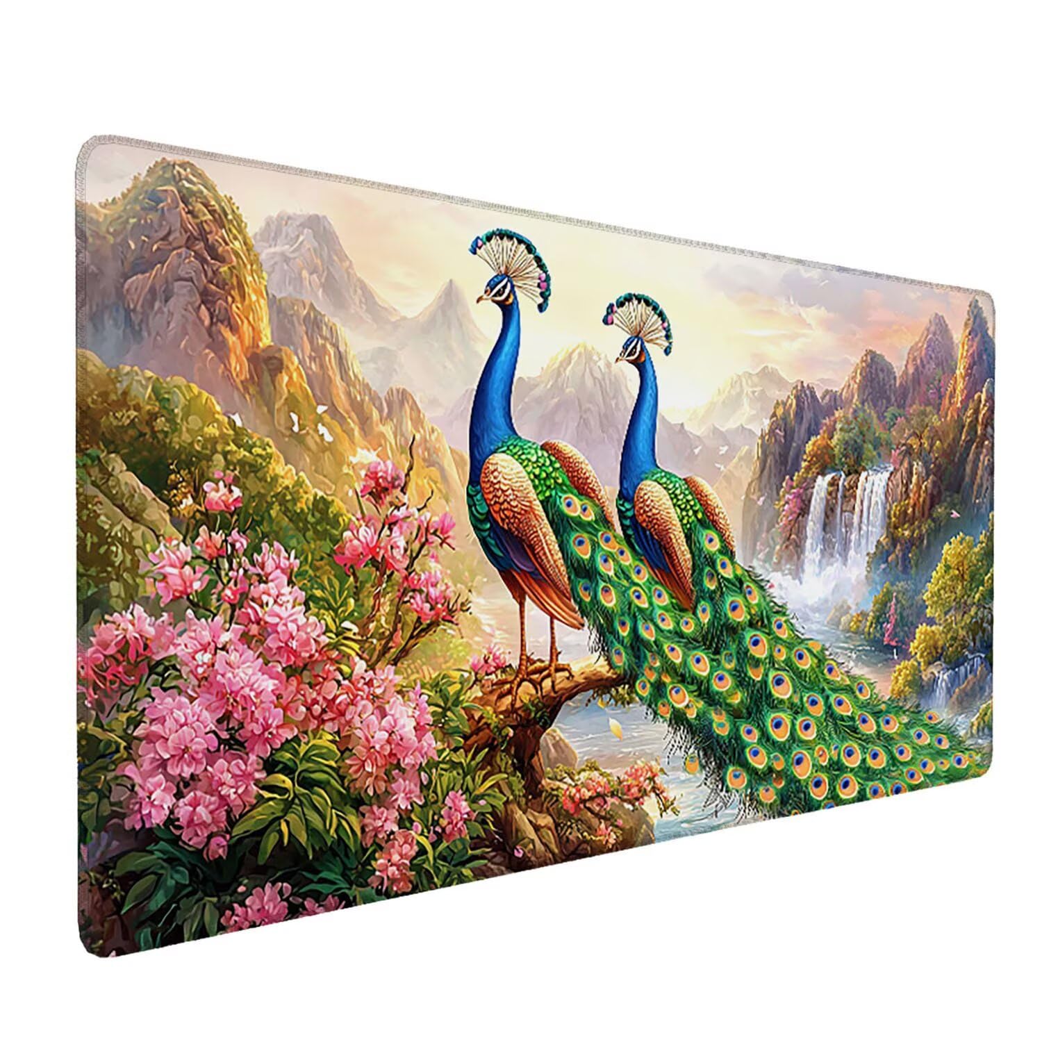 Podkładka pod mysz do gier, 1600 x 800 mm, XXL, duża gamingowa podkładka pod mysz, wodoodporna podkładka pod mysz, długa podkładka na biurko z przeszytymi krawędziami, mata na biurko z gumową