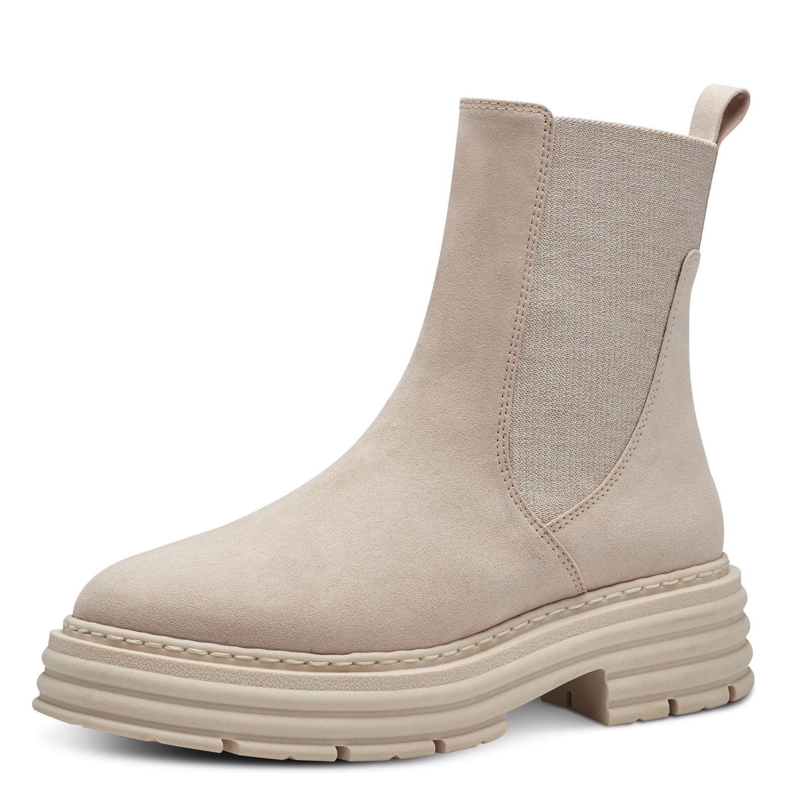 MARCO TOZZI Women's 2-25493-41 Chelsea, Sand, 7.5