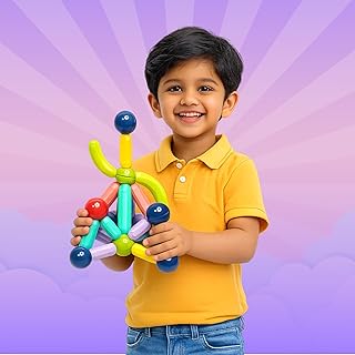 Wishluck Magnetic Building Blocks for Kids | Construction STEM Building Toys for Kids 2–5 Years | Safe Magnetic Blocks for Price In India