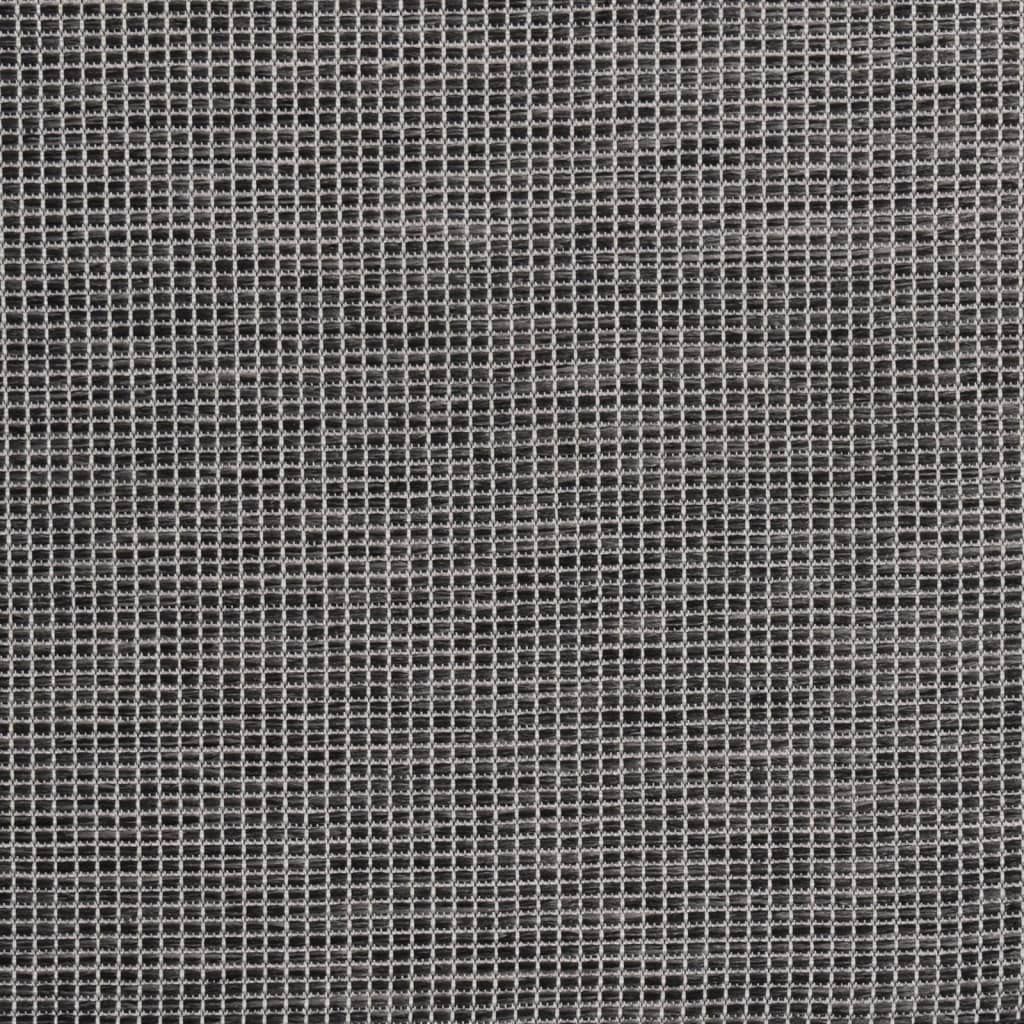 Tappeto Piatto 200x280 cm Grigio per Esterni
