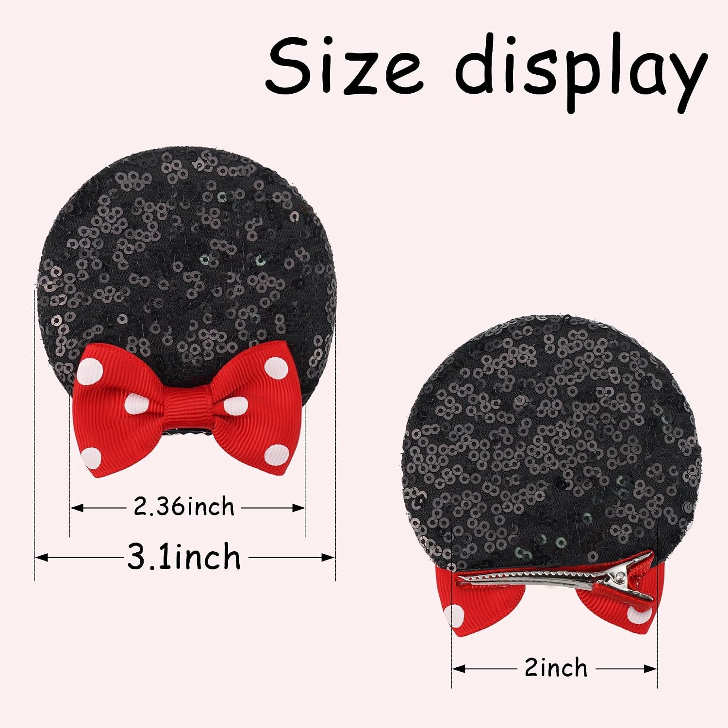 Ayesha Mouse Ears Hair Clips & Headbands Hair Accessory for Costume Party