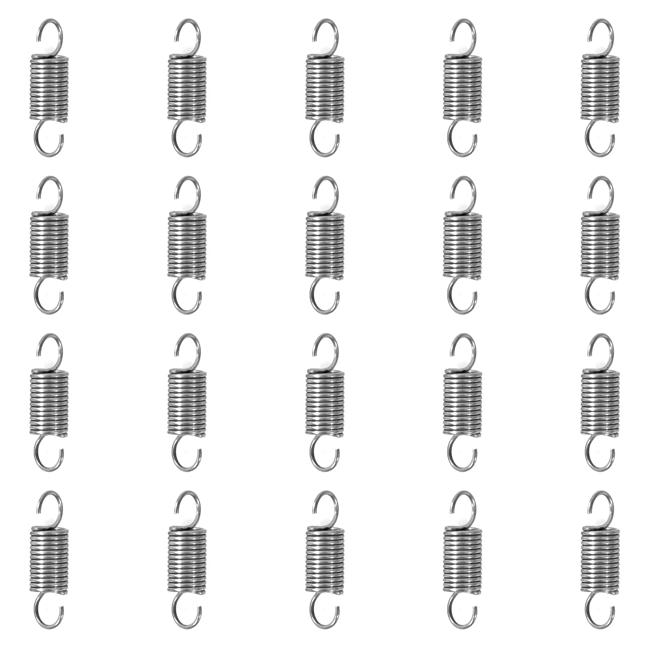 20 Ressorts De Traction En Acier Inoxydable - 20mm, Fil 0.7mm, Diamètre 6mm, Force 1.32kg - 6