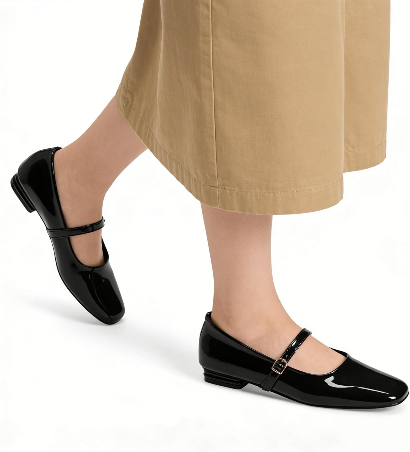 StillFancxy Women's Mary Jane Flats Closed Round Toe Ballet Flat Dressy Comfortable Slip on Shoes - Image 6