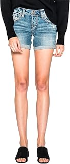 Silver Jeans Co. Women's Boyfriend Mid Rise Short
