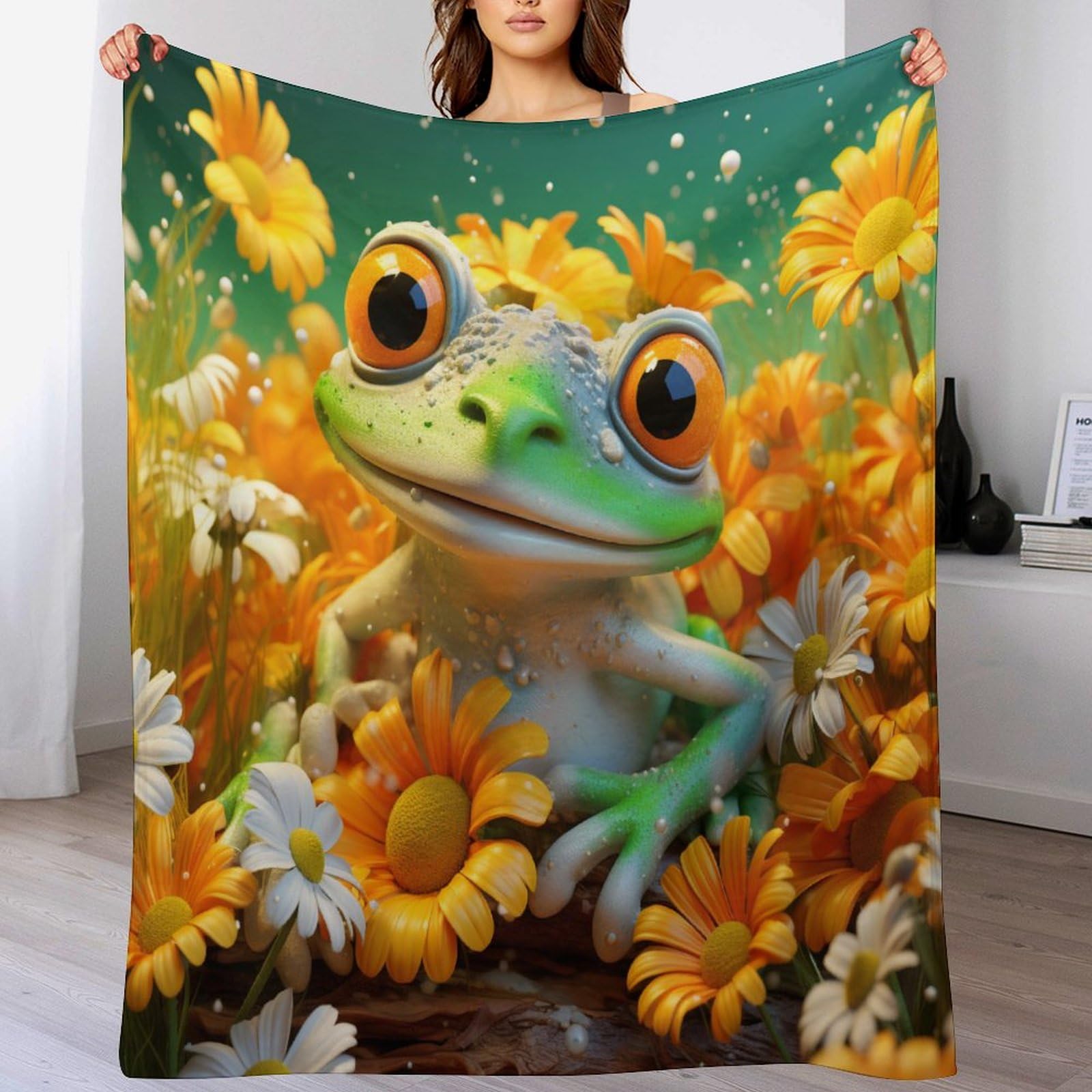 Couverture en flannel grenouille le cadeau parfait en plaid polaire