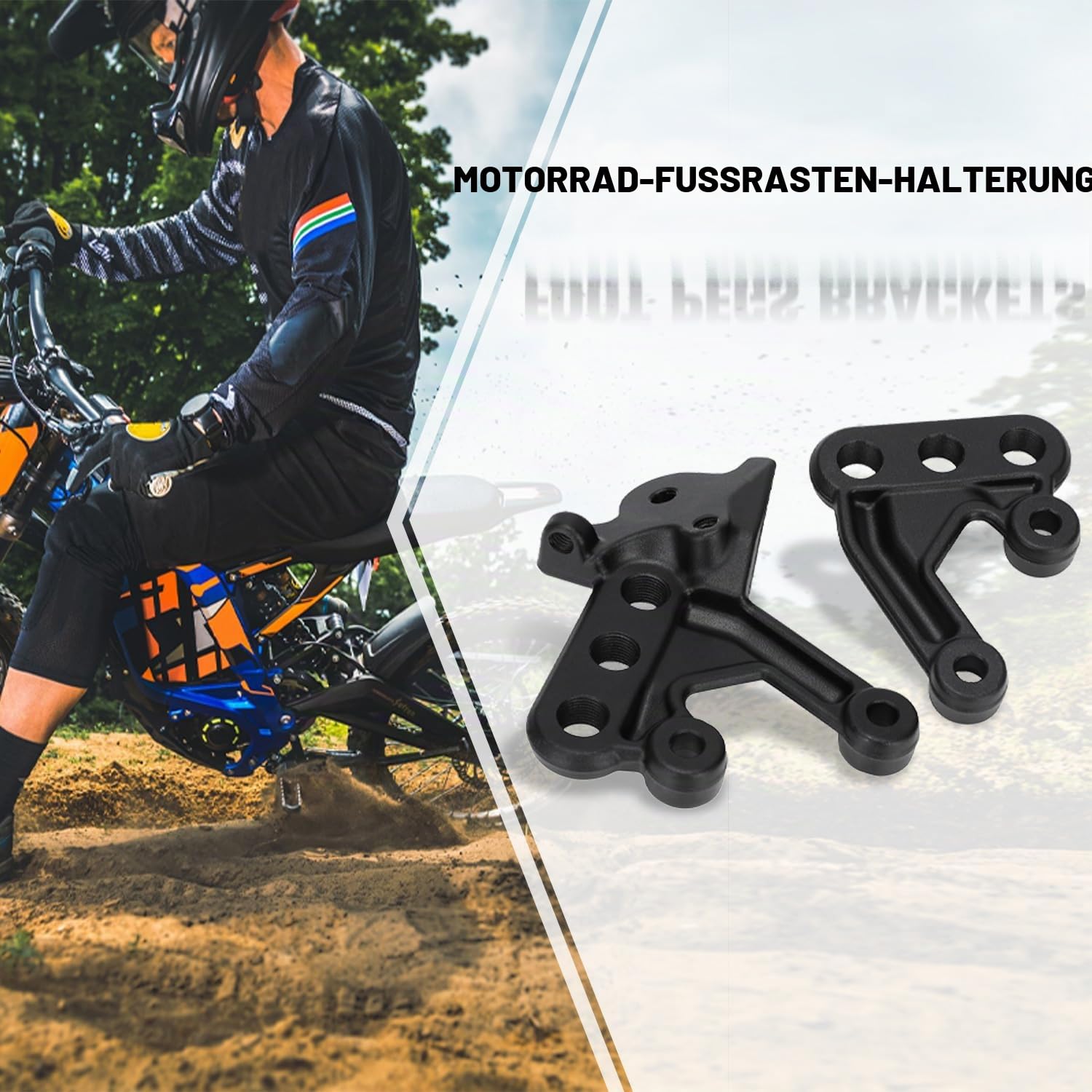 Motorrad Fußrastenhalterung,Fußrasten Tieferlegung Fussrasten Halterung Set für Surron Sur Ron Sur-Ron Light Bee X/S Elektro Dirt Bike