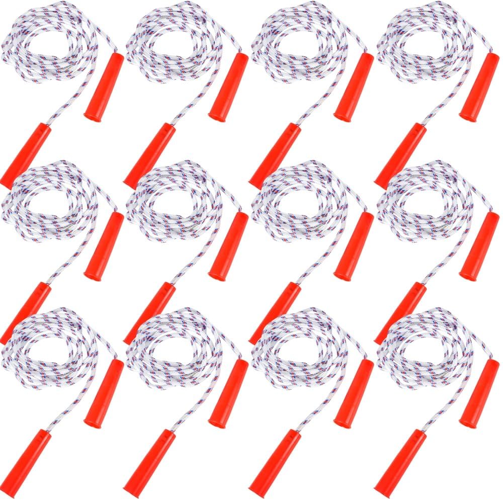 Amazon.com: 84 Inch Jump Rope Set for Kids - 12 Pack - Durable Nylon ...