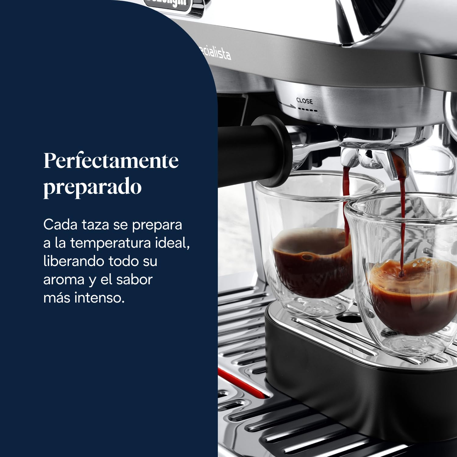 De'Longhi La Specialista Arte Evo EC9255.M, Máquina Café Espresso con Bomba, Función Cold Brew, Boquilla Espumadora de Leche Profesional, Tecnología con Sensor de Molienda, Incluye Kit Barista, Metal