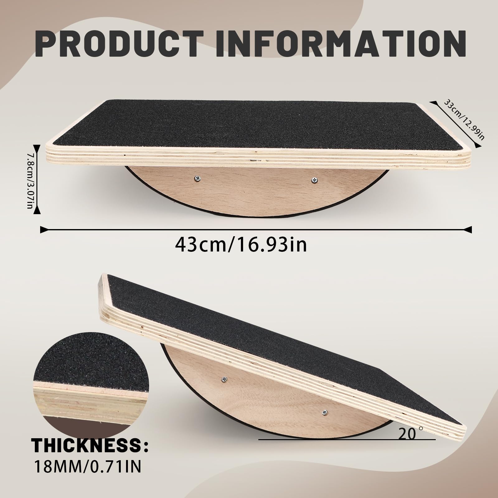 Balance Board - Tavola oscillante per fisioterapia fisica