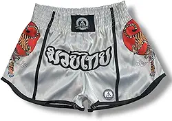 Thai Armor Calção de Muay Thai para Treino, Competição e Luta, Shorts de Boxe Tailandês Confortável, Ideal para Atletas