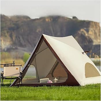 キャンプ用アウトドアテント、3-5人用、 組み立て不要、日射しや風に強く Amazon.co.jp: Deerouキャンプ テント アウトドア テント