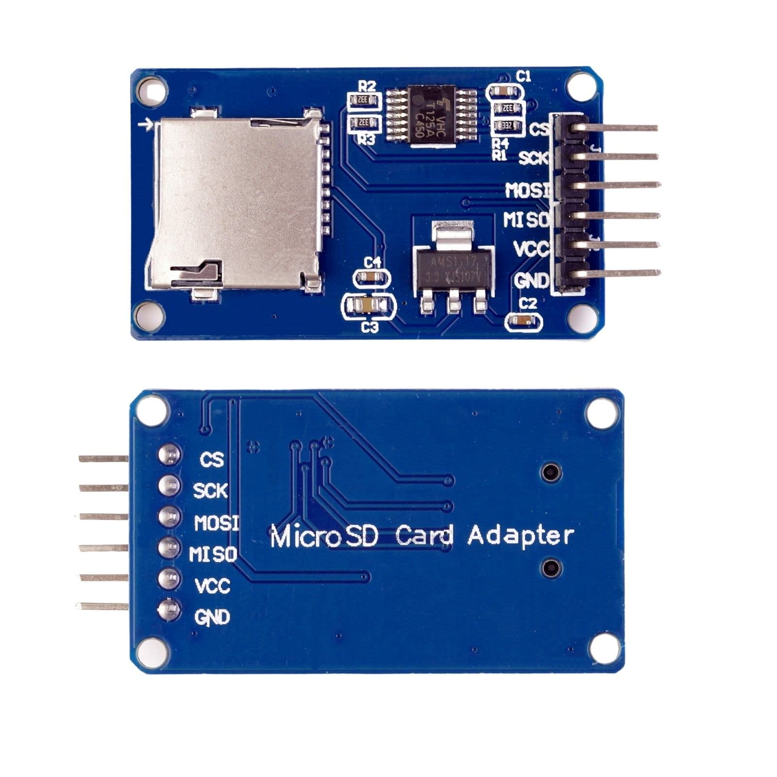 5 Moduli Lettore Micro SD TF Per Arduino ARM, Nuovi, Generici