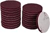 HARFINGTON 20pcs Scrubber Scouring Pads 400 Grits 4 Inch Drill Power Brush Hoop and Loop Surface Conditioning Disc Drill Scuffing Disc Scrub Pads for Home Kitchen Cleaning, Red