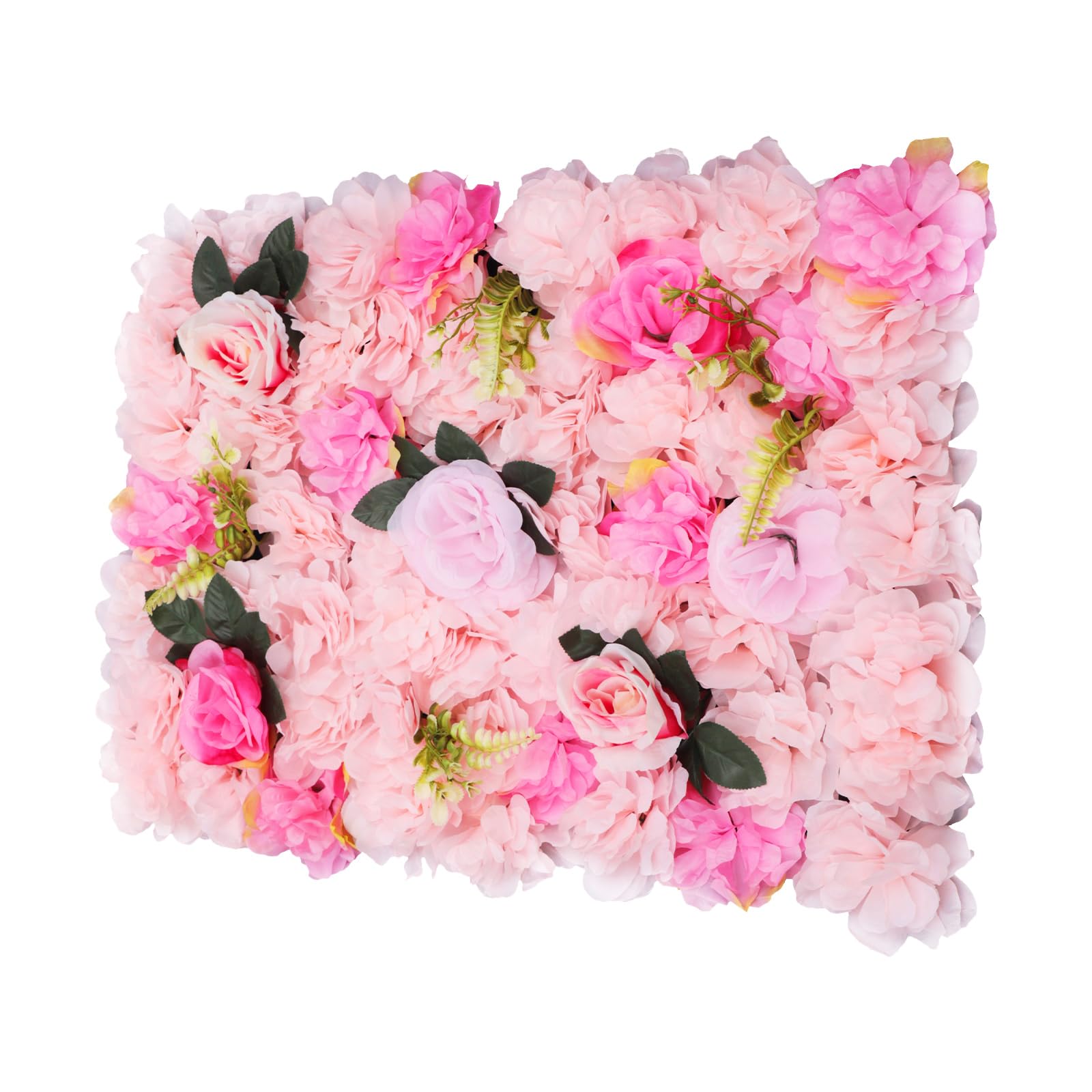 Chynalys 12PCS Artificial Flower Wall Panel, Artificial Flower Backdrop, Flower Panels for Backdrop, Rose Flower Wall for Wedding Background Decorations Home Garden Party Decor 60 X 40cm