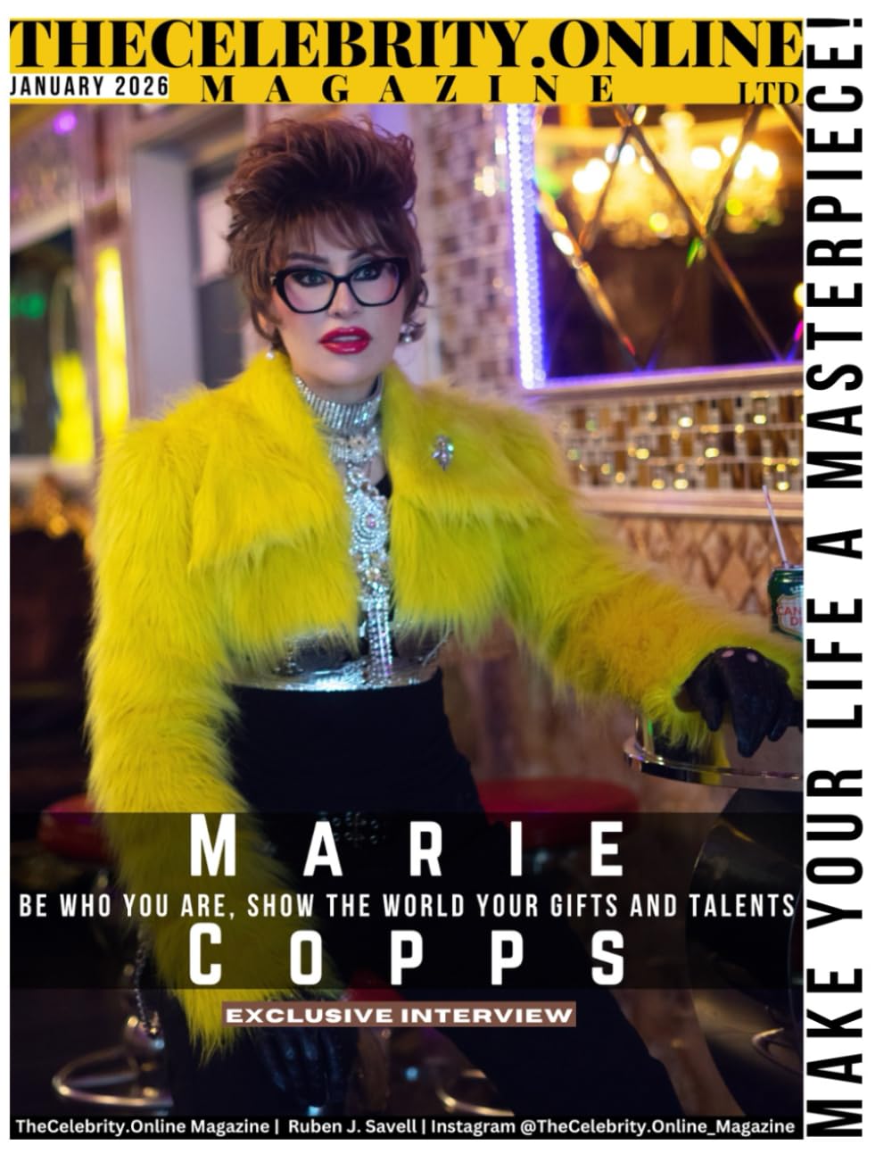 TheCelebrity.Online Magazine January 2026 Edition - Cover Story: Marie Copps