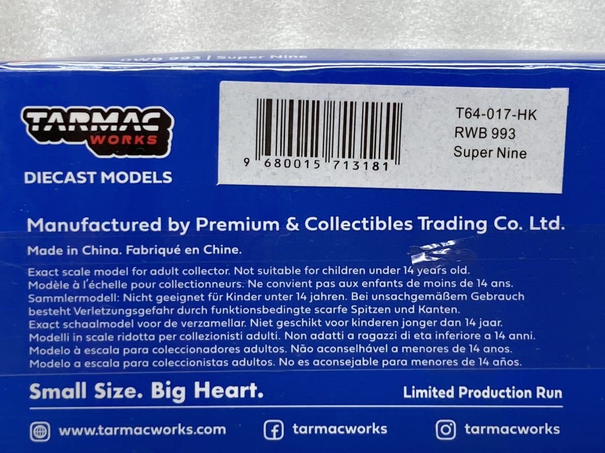 Amazon | Tarmac Works 1/64 東京オートサロン限定 RWB 993 Super Nine