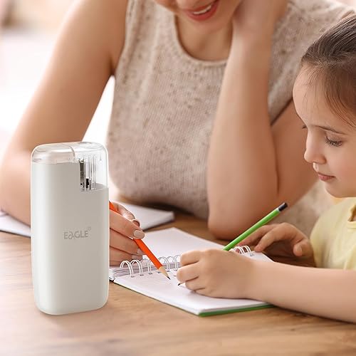 Miniatura 7 de Eagle Sacapuntas automático Protable (blanco)