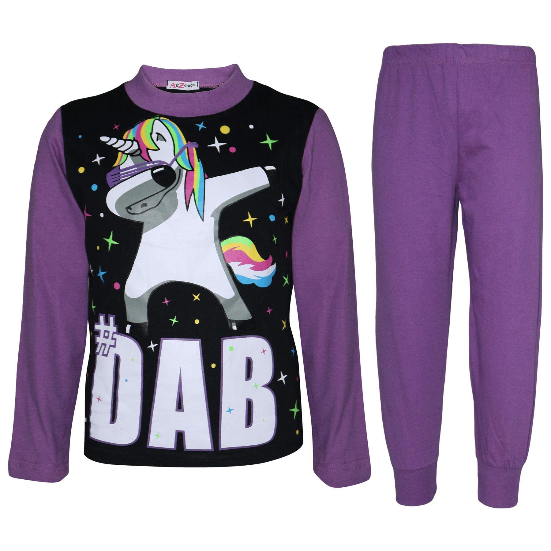 PJS Unicorn 152 vêtements de nuit filles imprimé licorne dabbing - 8