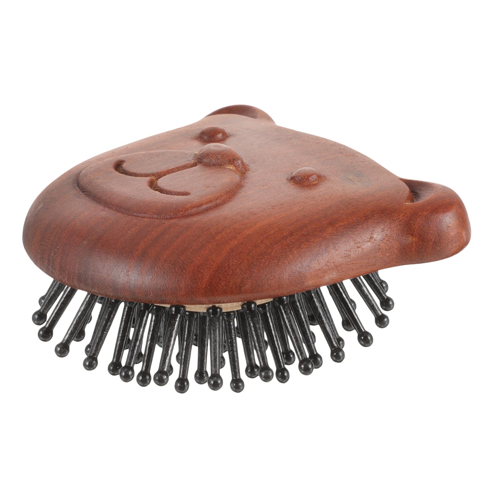 Healvian 4piezas Cepillo De Masaje Cabelludo Diseño De Peine De Madera Para Lavado De Cabello Para Personal y Salones De Estimula El Crecimiento Del Cabello