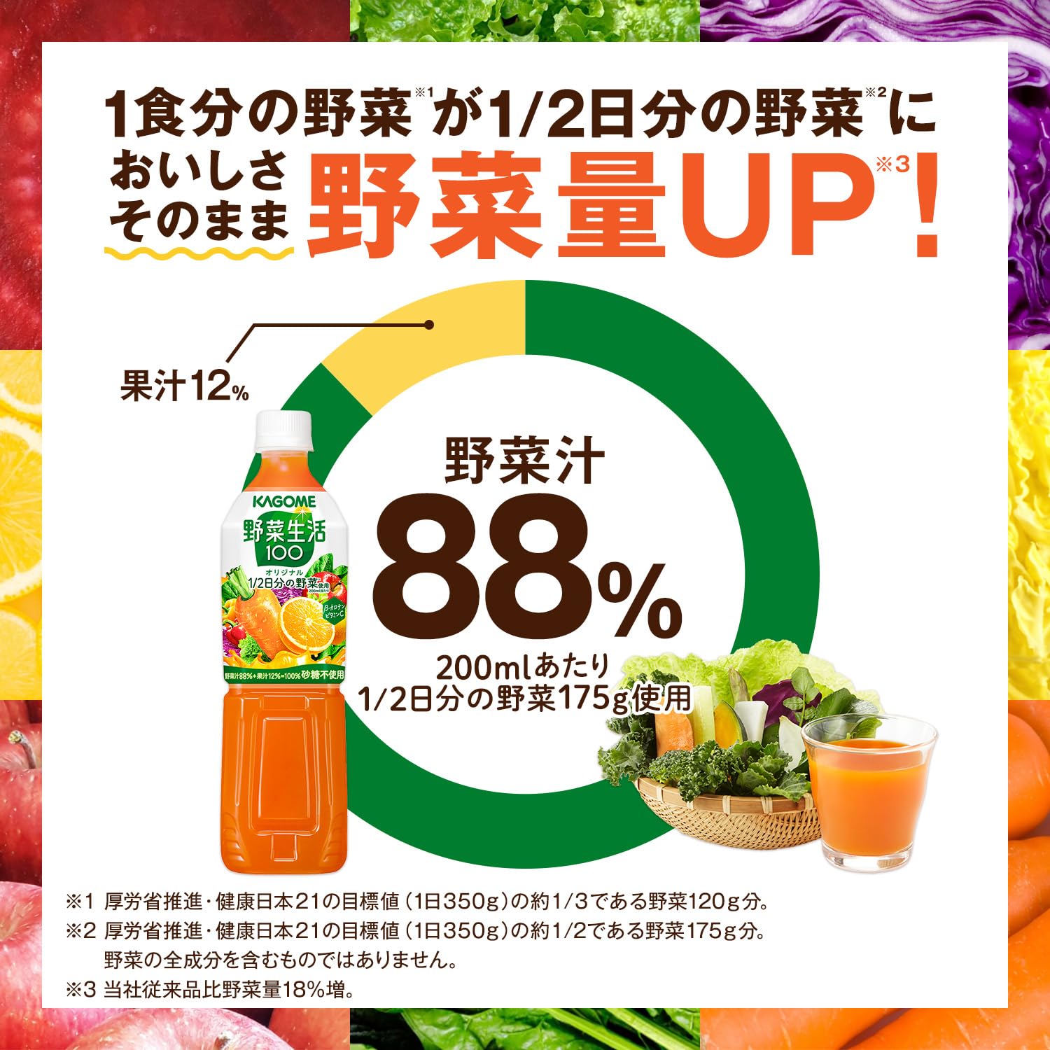 Amazon.co.jp: Kagome Vegetable Lifestyle 100 Original 24.4 fl oz