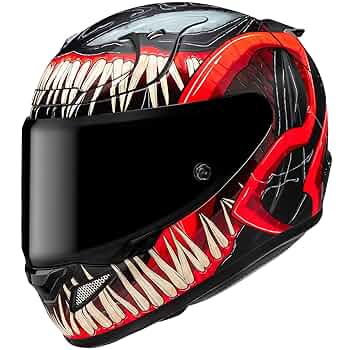 （Mサイズ）ヴェノムスタイルグラフィックシステムフルフェイスヘルメット Amazon.co.jp: HJC HELMETS(エイチジェイシーヘルメット) バイク