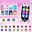 Kids Smart Phone for Girls Gifts - Toddler Christmas Birthday Gift for Age 3 4 5 6 Year Old, Kids Cell Phone Toy with Touchscreen, Dual Cameras, Learning, Kid Mp3 Player, Games with 32 GB Card
