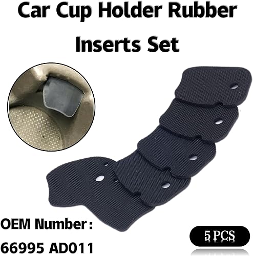 Miniatura 2 de 66995-AD011 para 01 - 04 Toyota Tacoma Cup Holder Insertos de goma Juego de 5 nuevos