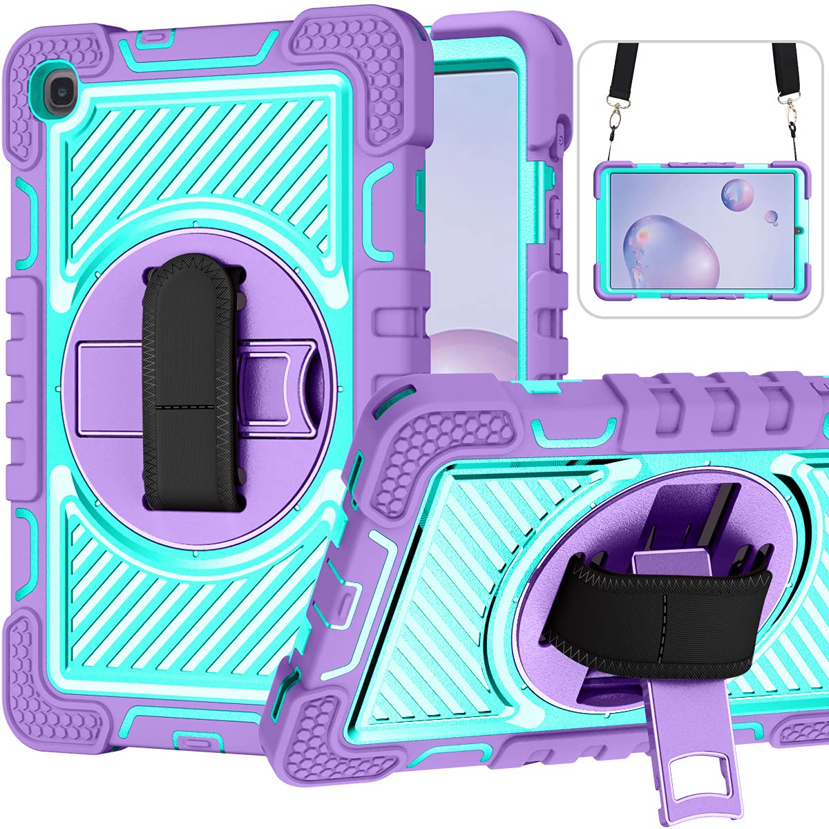 Housse tablette antichoc violette et menthe pour un usage nomade - 8