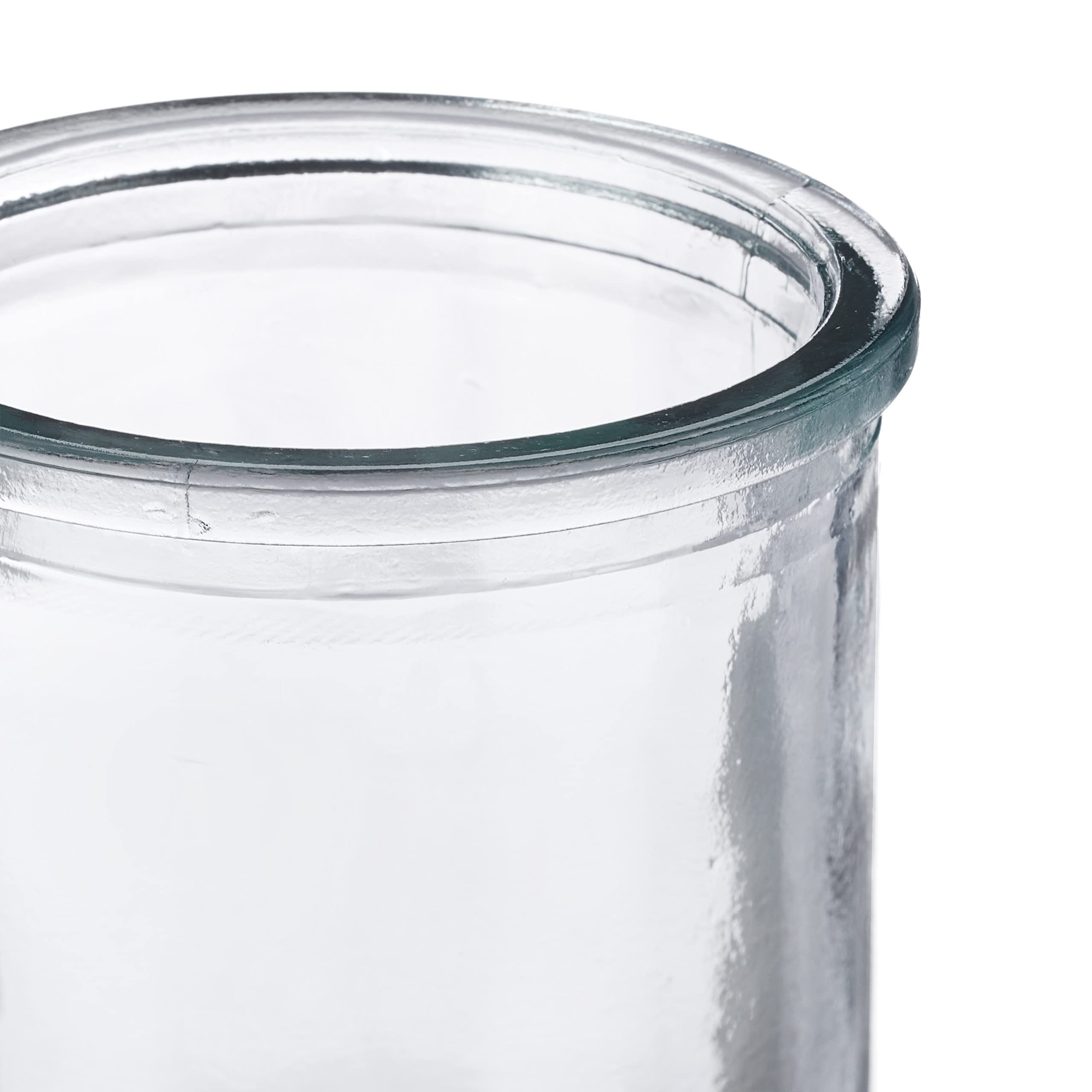 Relaxdays Zestaw karafek na wodę ze szklankami, 5-częściowy zestaw, 1,5 l, 200 ml, karafka bez pokrywki, szklanki na wodę, przezroczysta