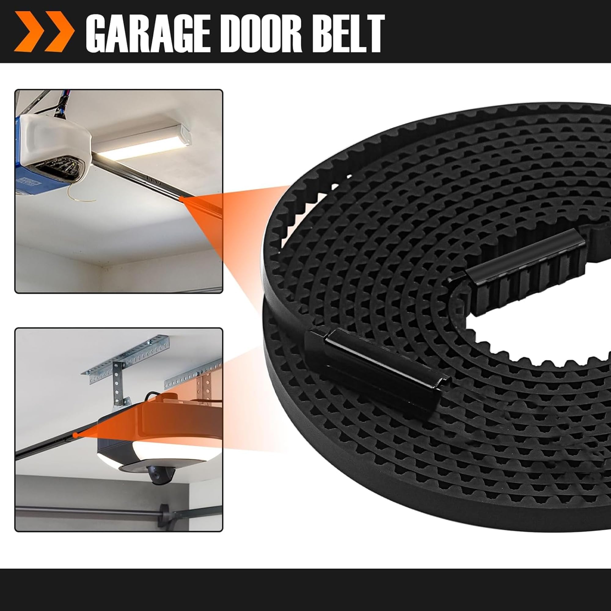 41A3589-3 Garage Door Opener Belt Assembly 7-Foot Length for Chamberlain Openers, Ensuring Smooth and Quiet Performance.